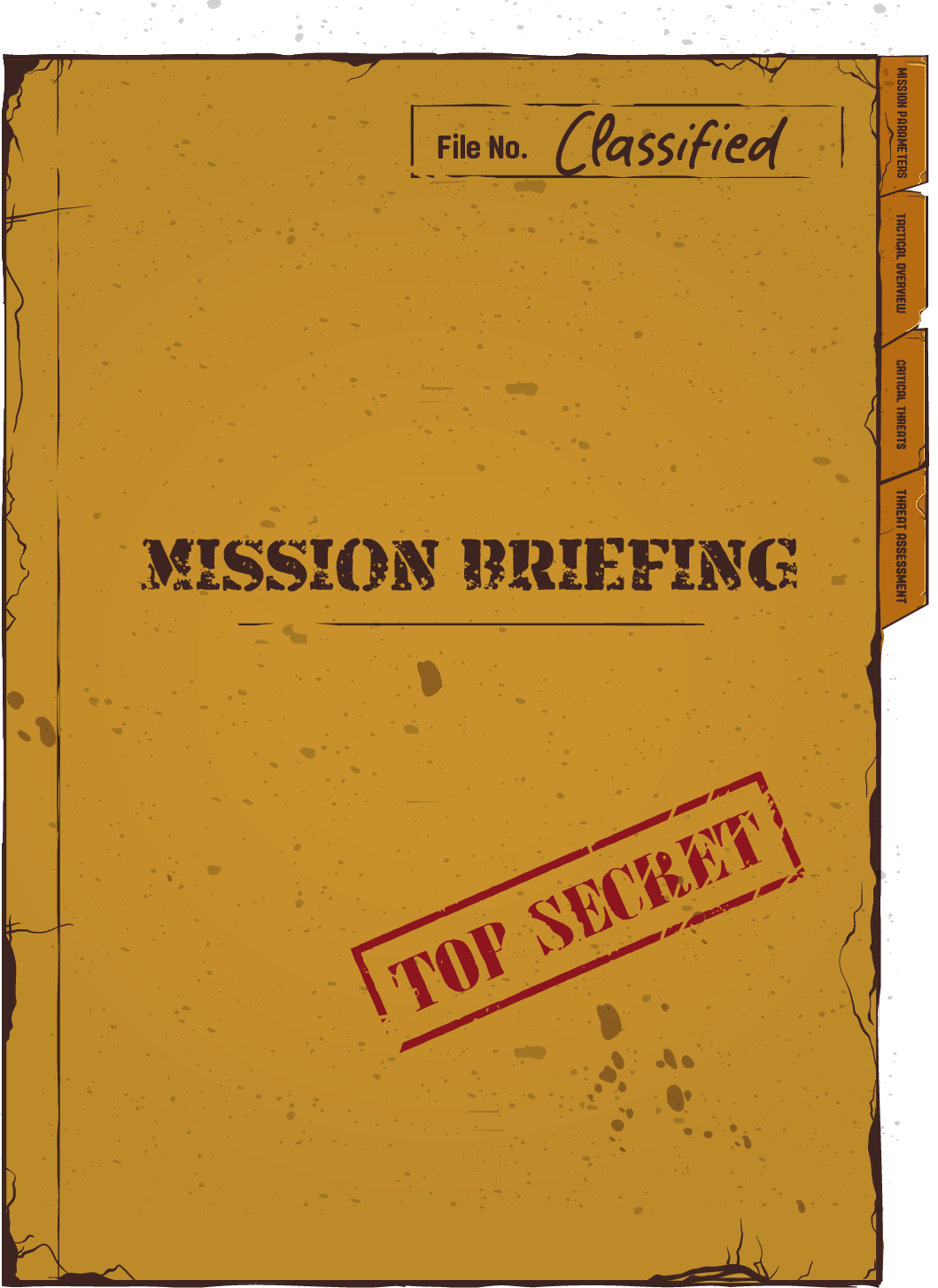 Mission Briefing Folder Back